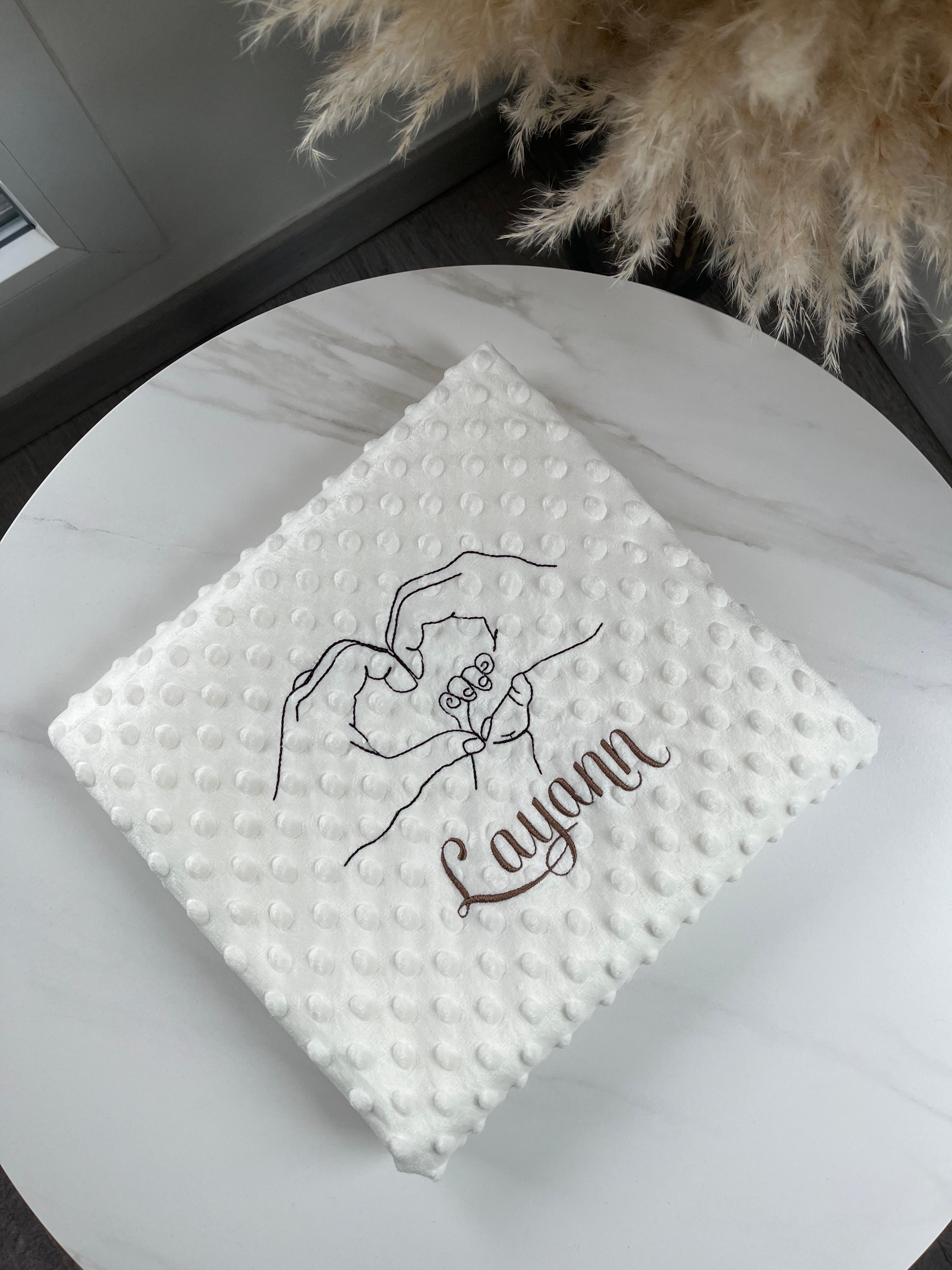 Couverture bébé personnalisée avec choix du motif